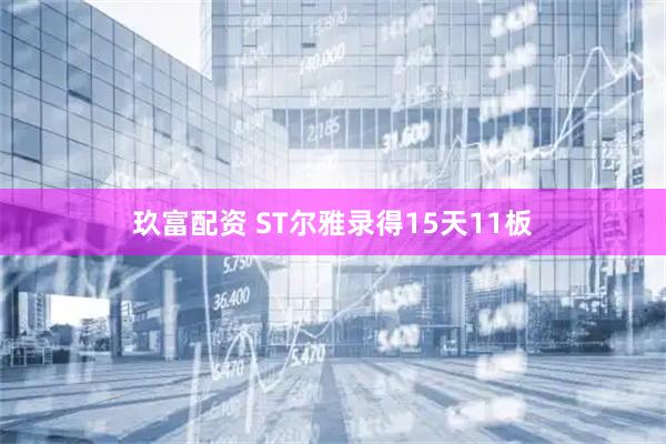 玖富配资 ST尔雅录得15天11板