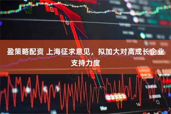 盈策略配资 上海征求意见，拟加大对高成长企业支持力度